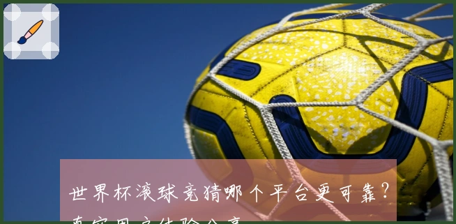 世界杯滚球竞猜哪个平台更可靠？真实用户体验分享